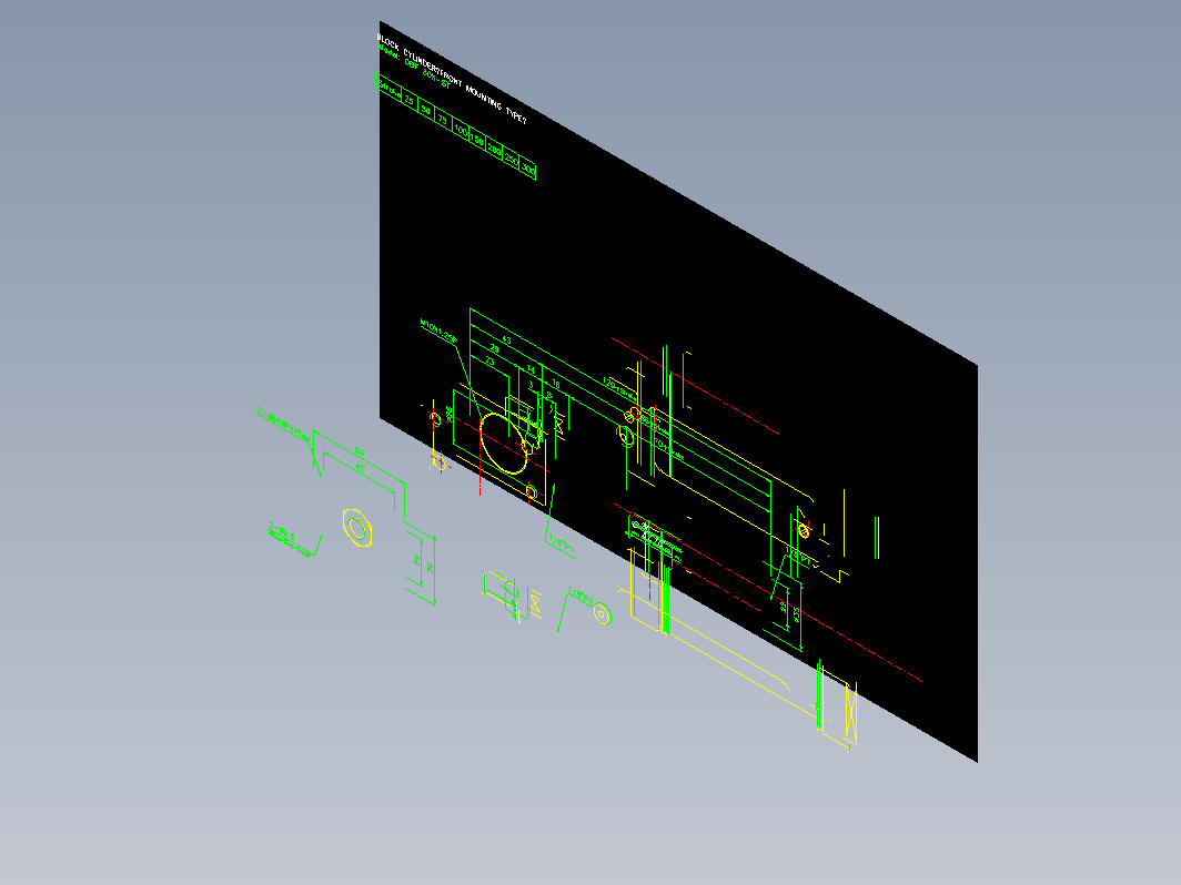 气缸 DBF30