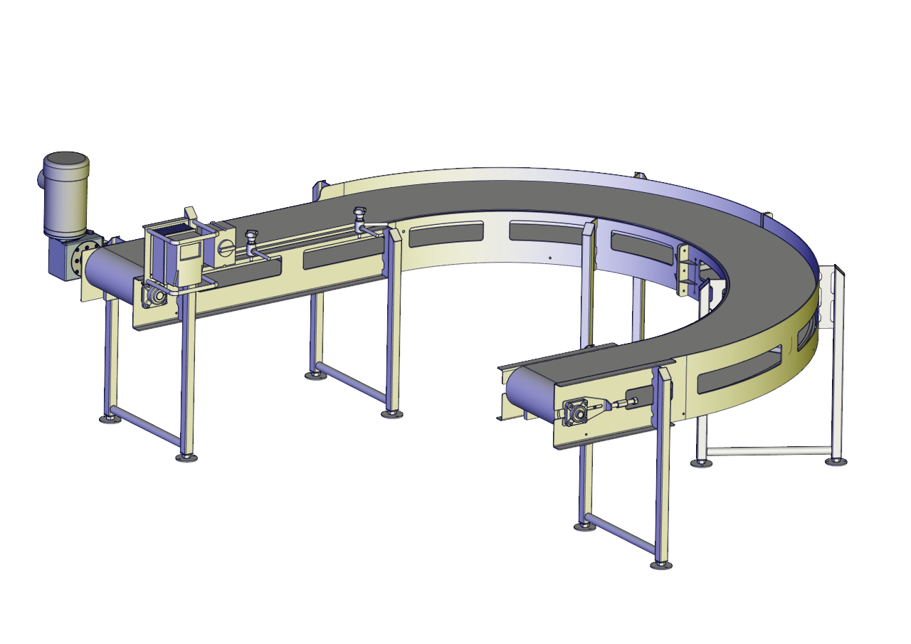 180度U型输送机 conveyor-180