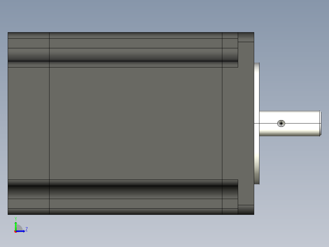 步进电机3D图57J1880-830(H)-01