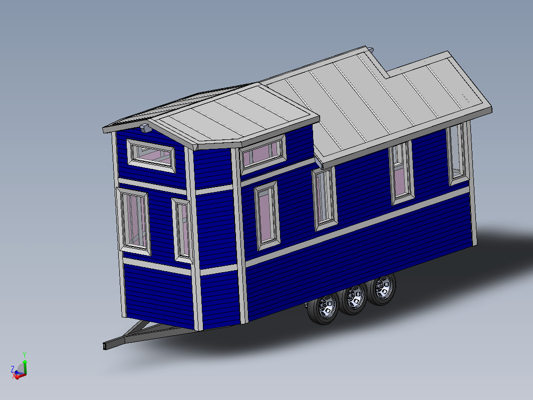 移动房车拖车概念设计 Tiny house mobile