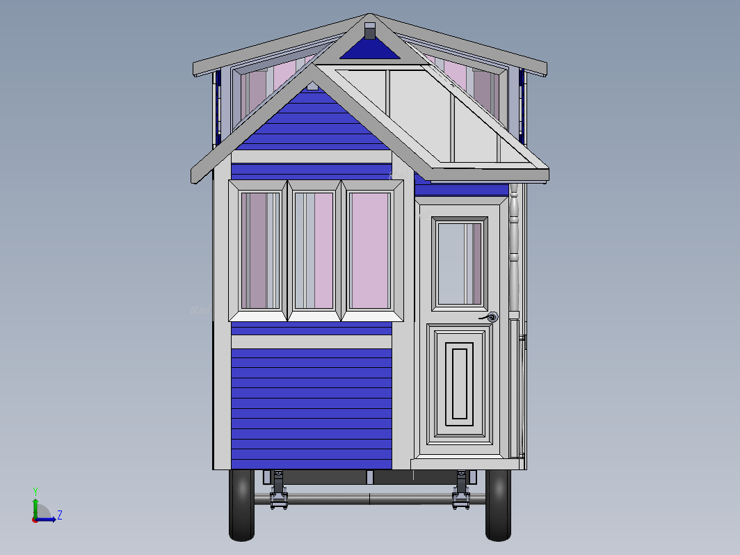 移动房车拖车概念设计 Tiny house mobile