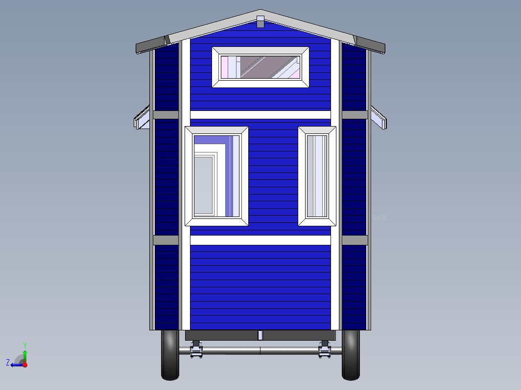 移动房车拖车概念设计 Tiny house mobile