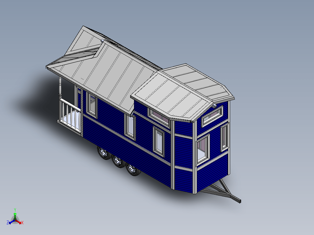 移动房车拖车概念设计 Tiny house mobile