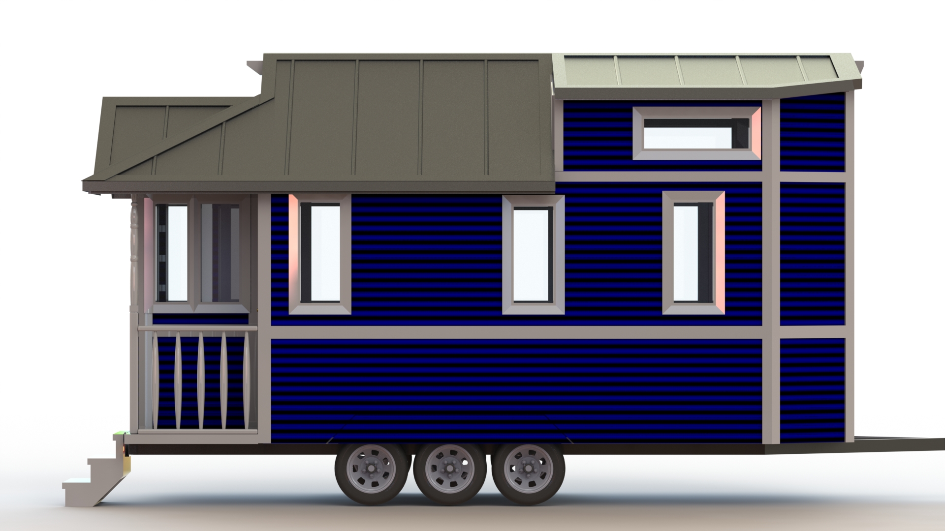 移动房车拖车概念设计 Tiny house mobile