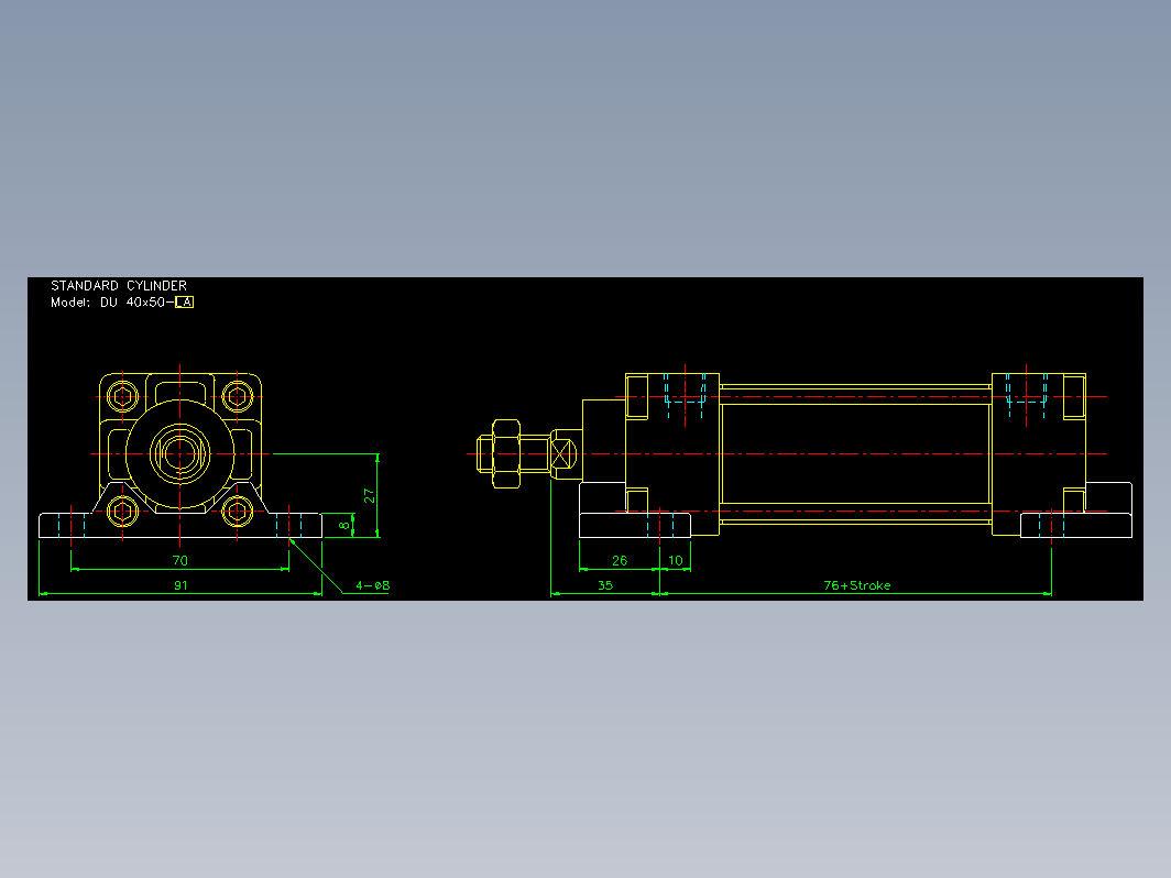 气缸 40LA