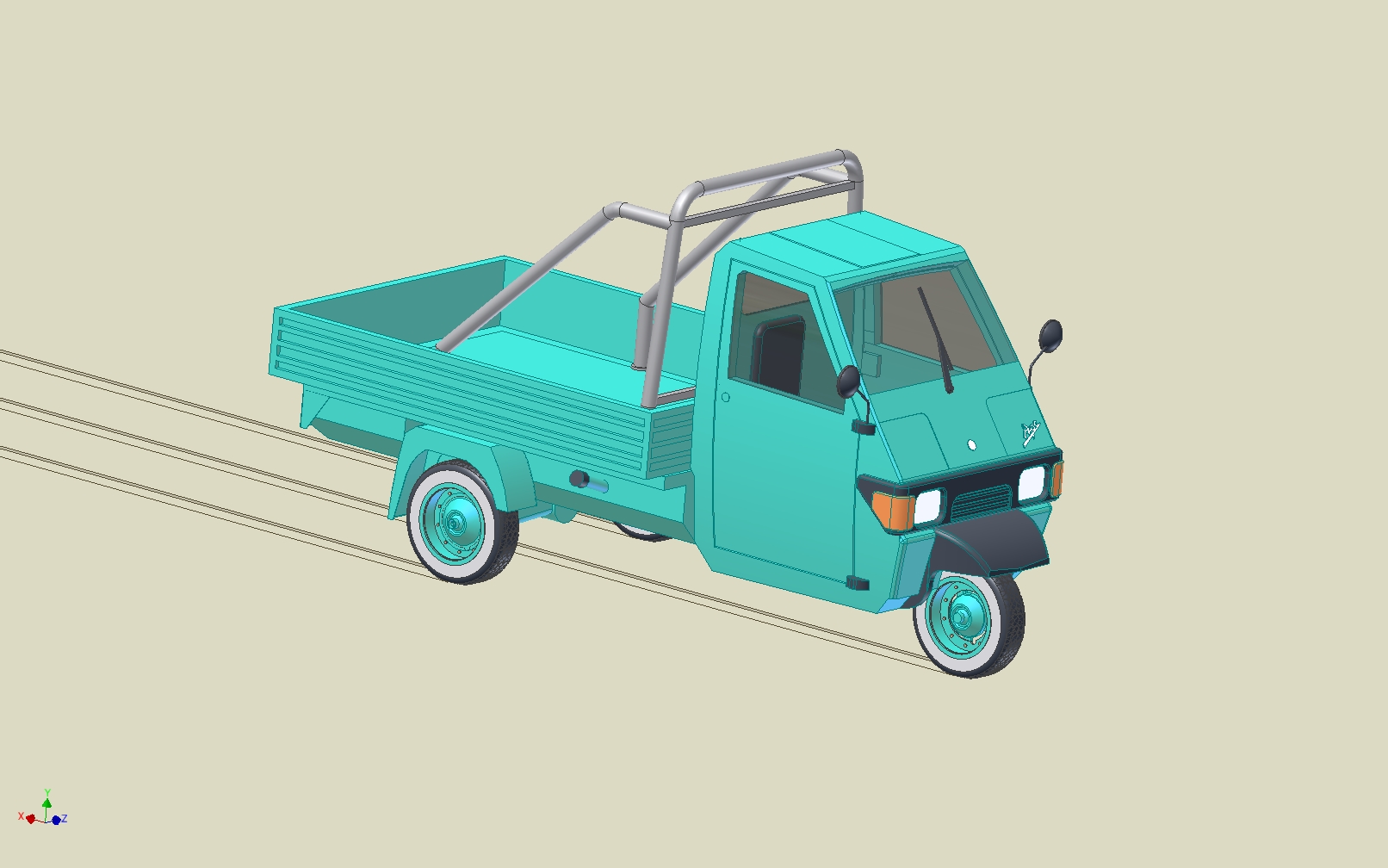 意大利Piaggio Ape 三轮车