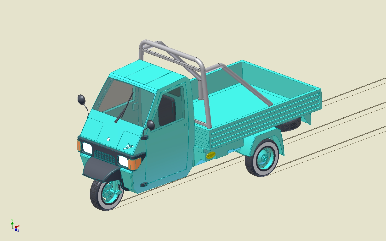 意大利Piaggio Ape 三轮车