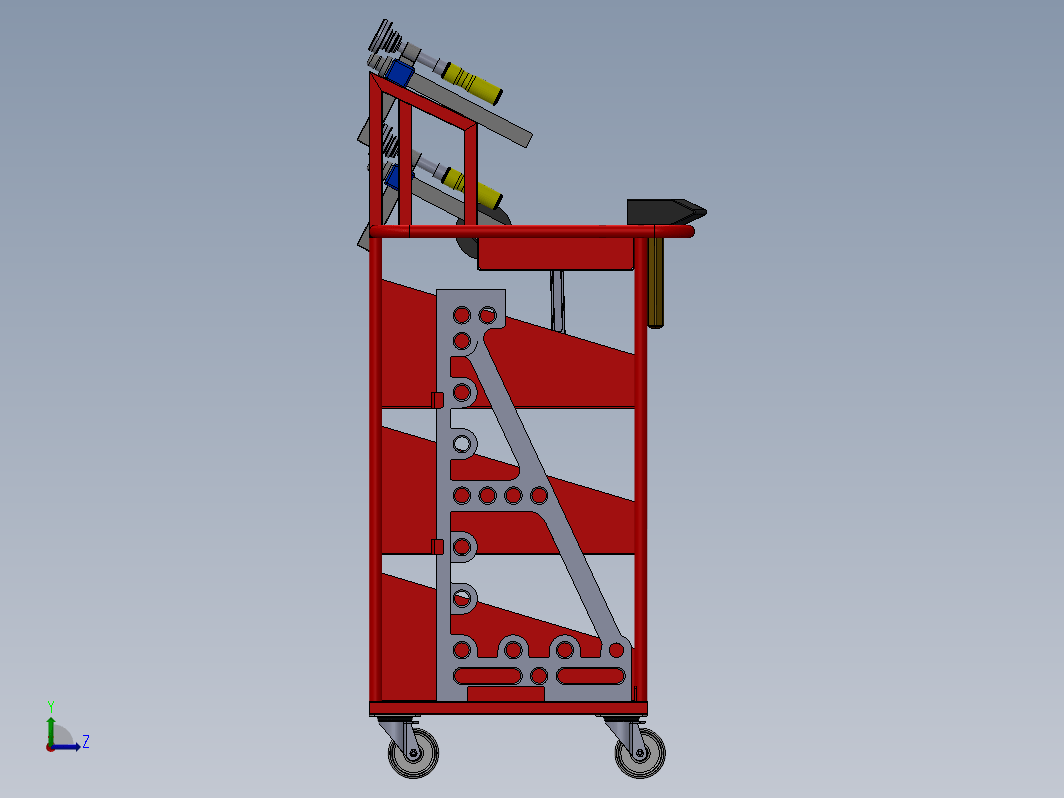 夹具工作台工具手推车