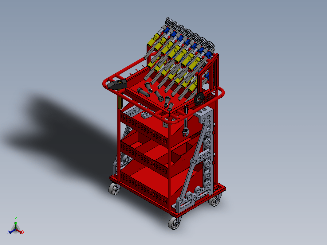 夹具工作台工具手推车