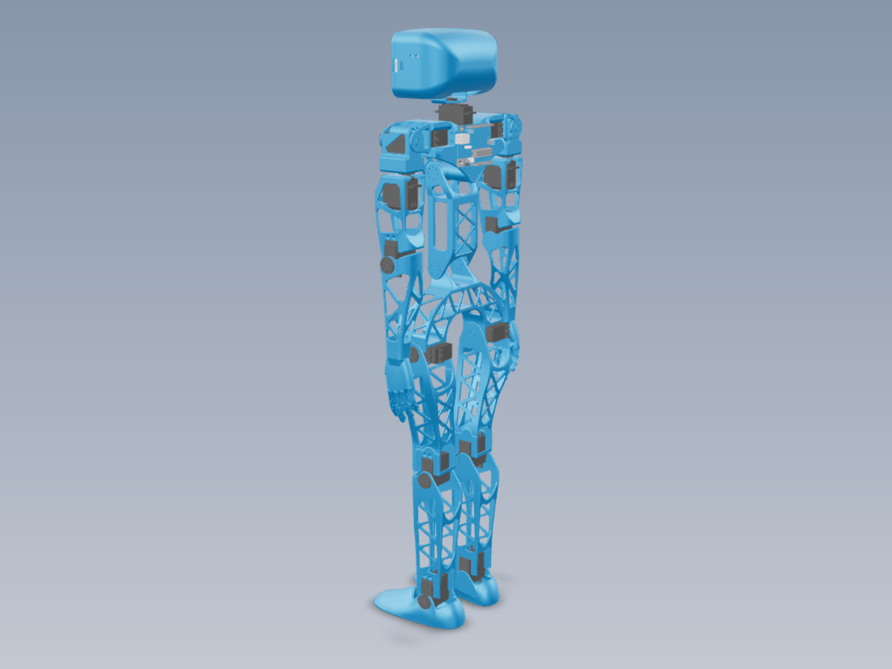 Aster适合3D打印的人形机器人