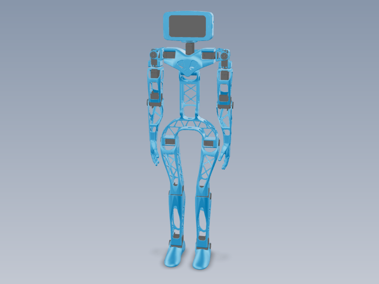 Aster适合3D打印的人形机器人