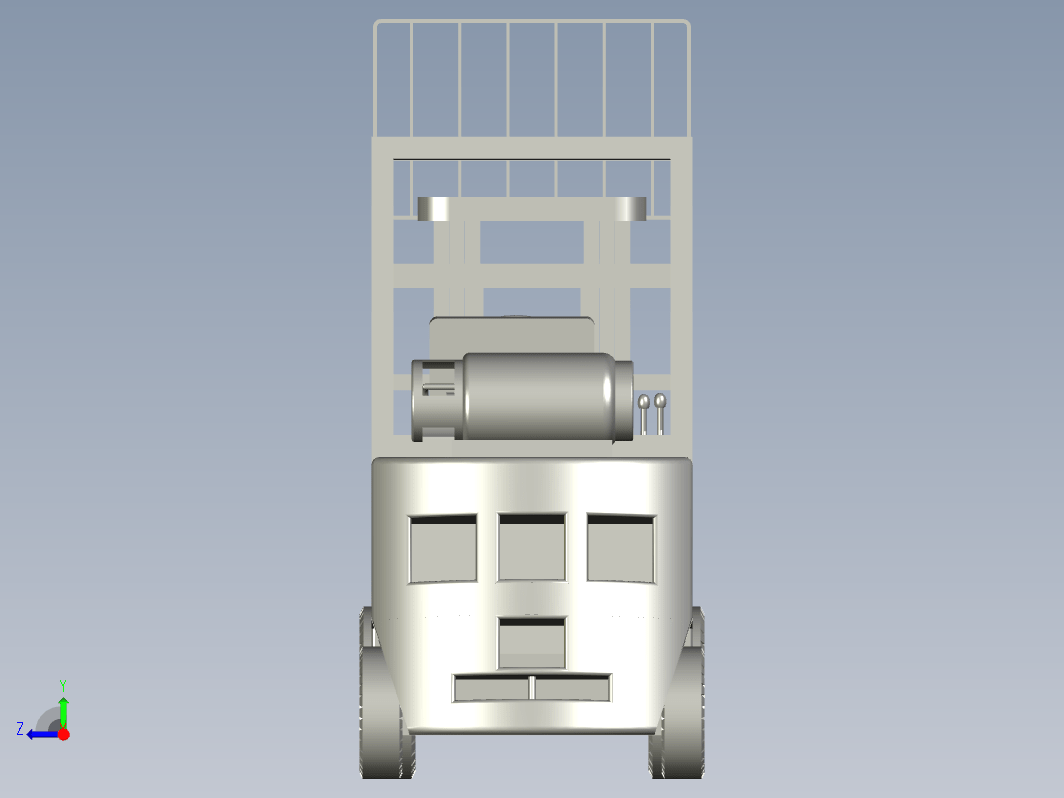 i简易叉车3D数模图纸