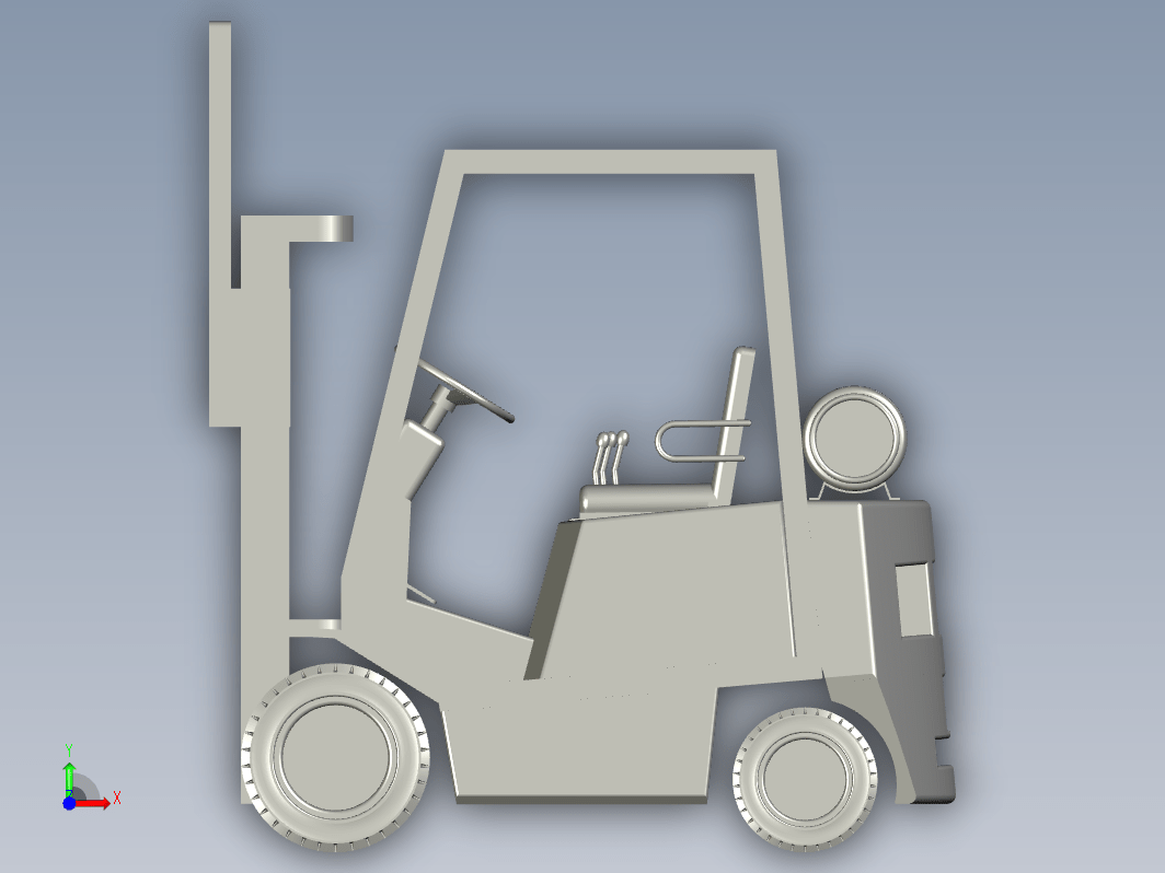 i简易叉车3D数模图纸