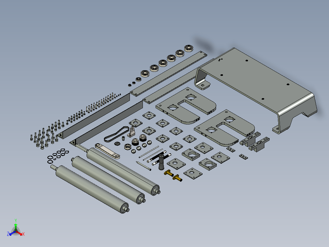 sheet metal rollers金属板辊设备