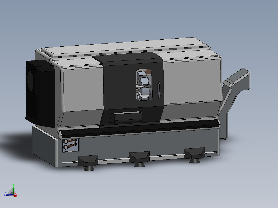 CNC车床3D三维图