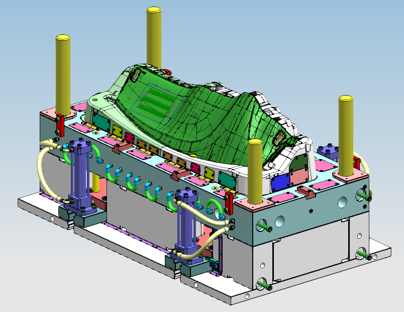 经典的汽车仪表模具图（含项目清单 3D 2D）