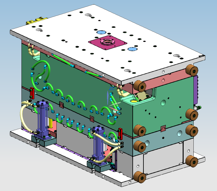 经典的汽车仪表模具图（含项目清单 3D 2D）