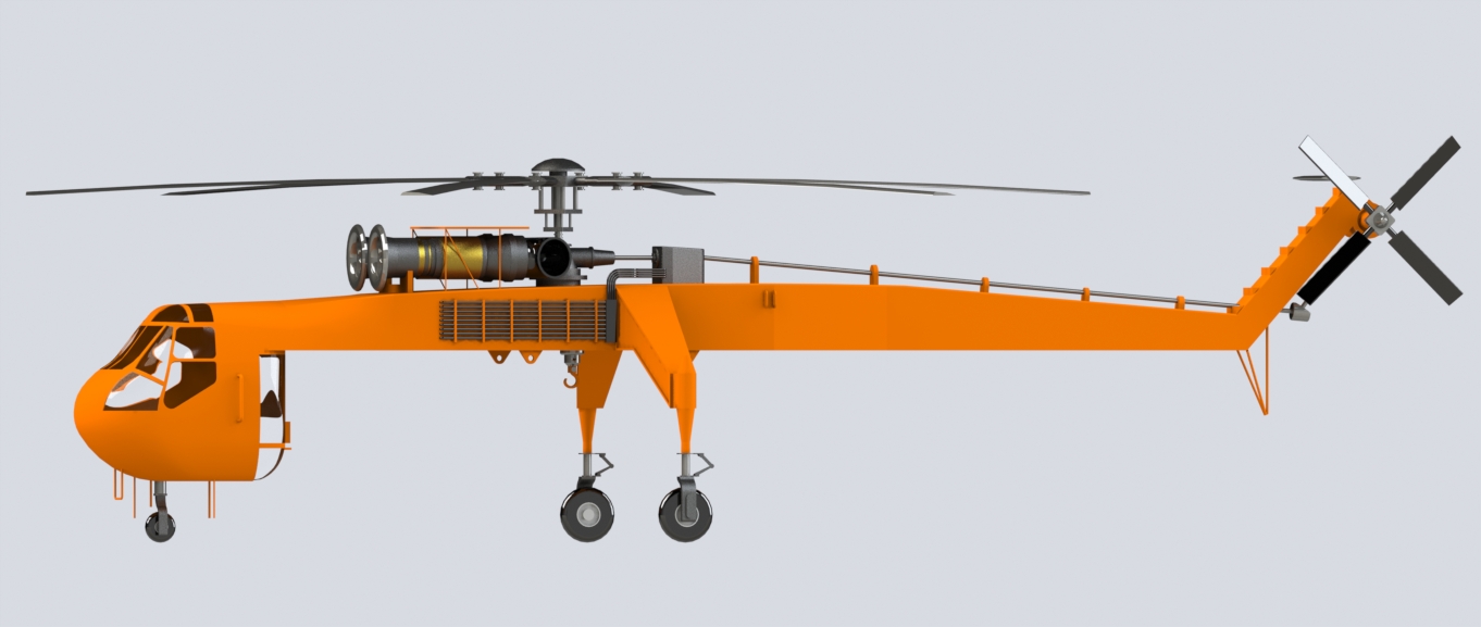 Sikorsky S64 Crane外挂式运输直升机