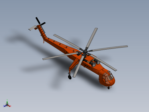 Sikorsky S64 Crane外挂式运输直升机缩略图