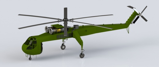 Sikorsky S64 Crane外挂式运输直升机缩略图