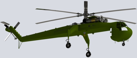 Sikorsky S64 Crane外挂式运输直升机缩略图