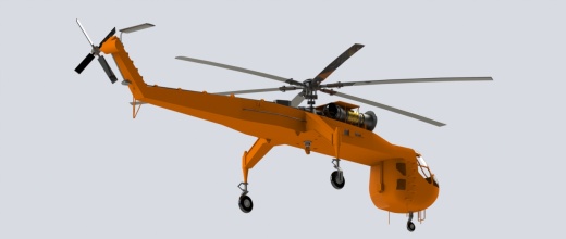 Sikorsky S64 Crane外挂式运输直升机缩略图