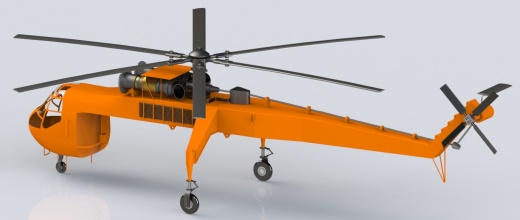 Sikorsky S64 Crane外挂式运输直升机缩略图
