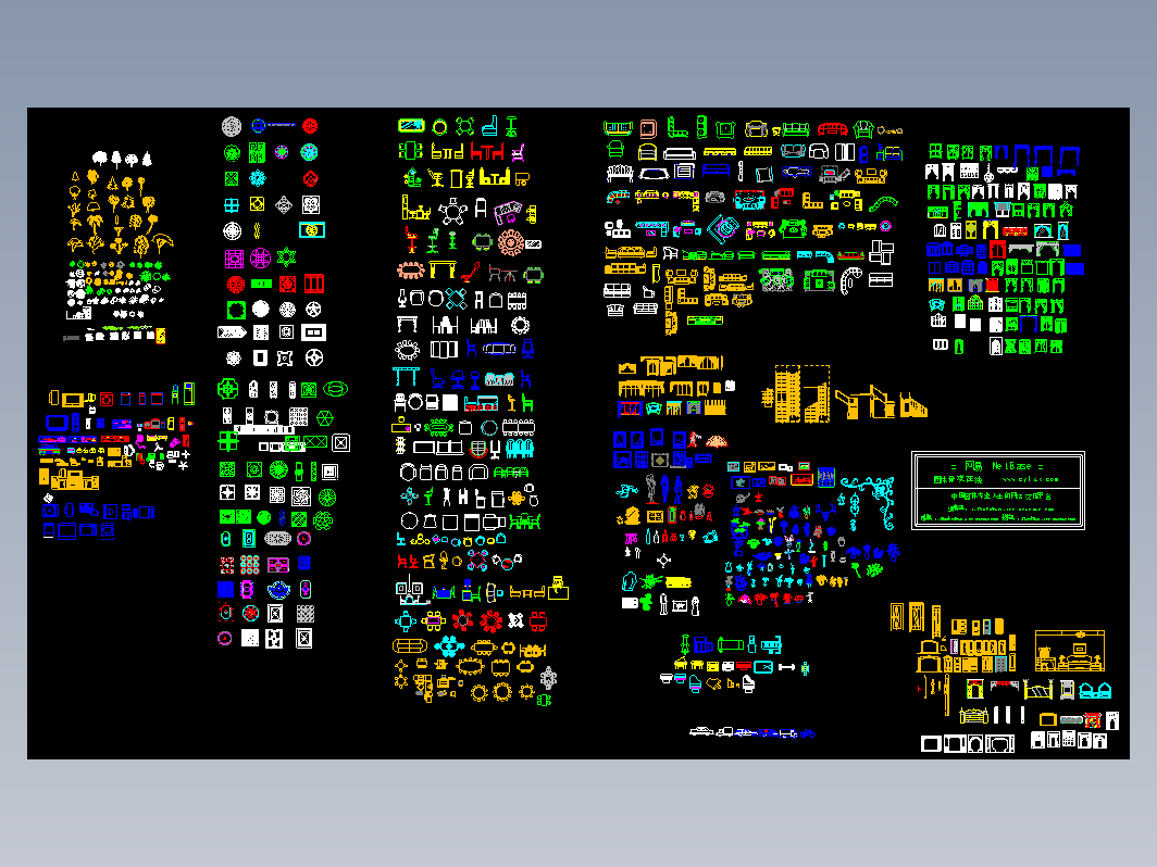 CAD各种总图块1