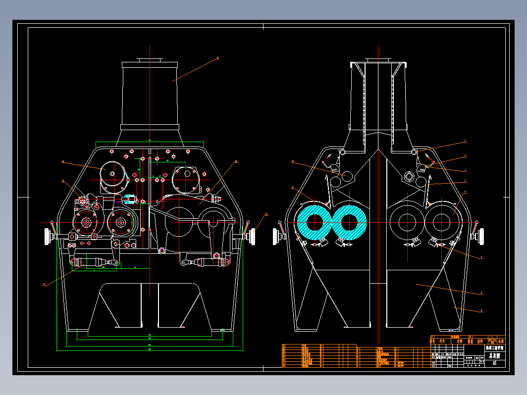 磨粉机设计+CAD+说明