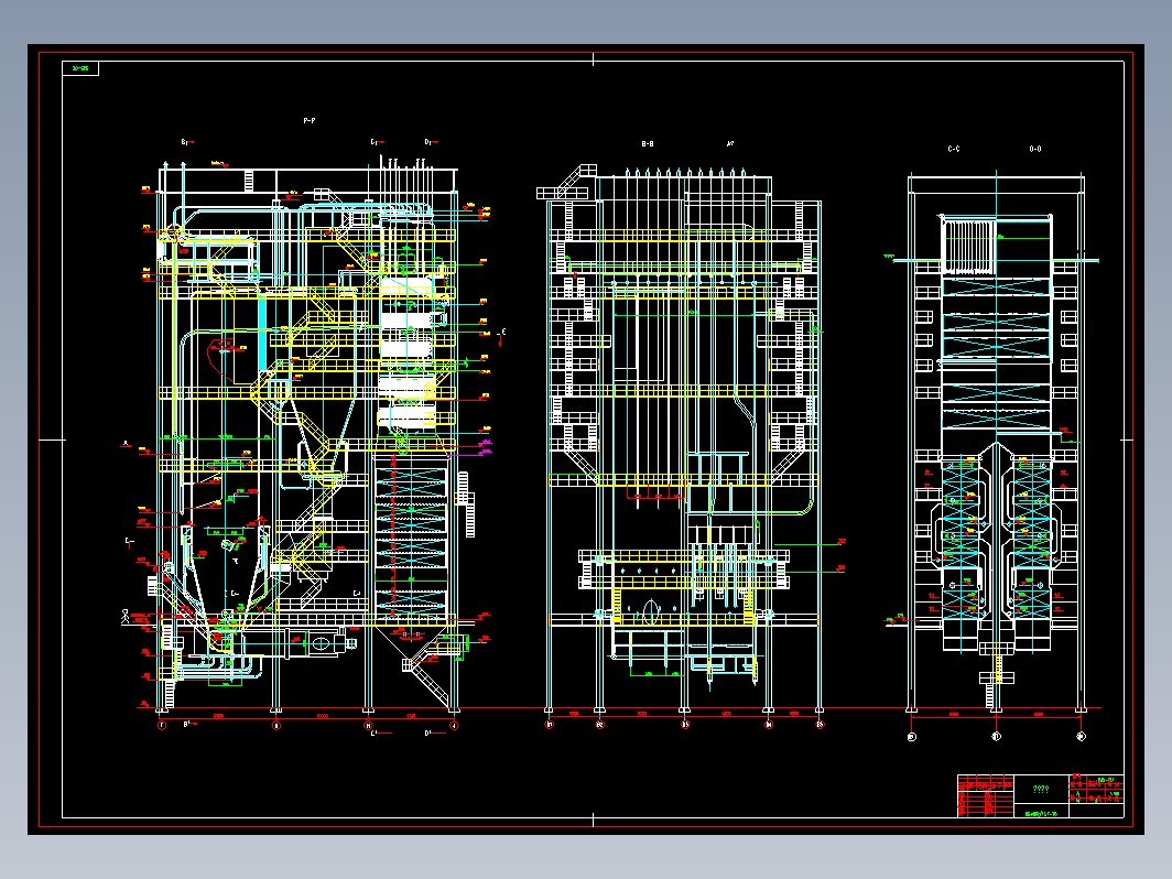 480t锅炉总图