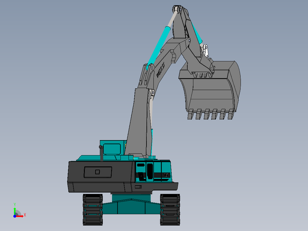 履带挖掘机3D图 Excavator ZeroTwo