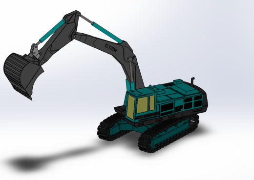 履带挖掘机3D图 Excavator ZeroTwo缩略图