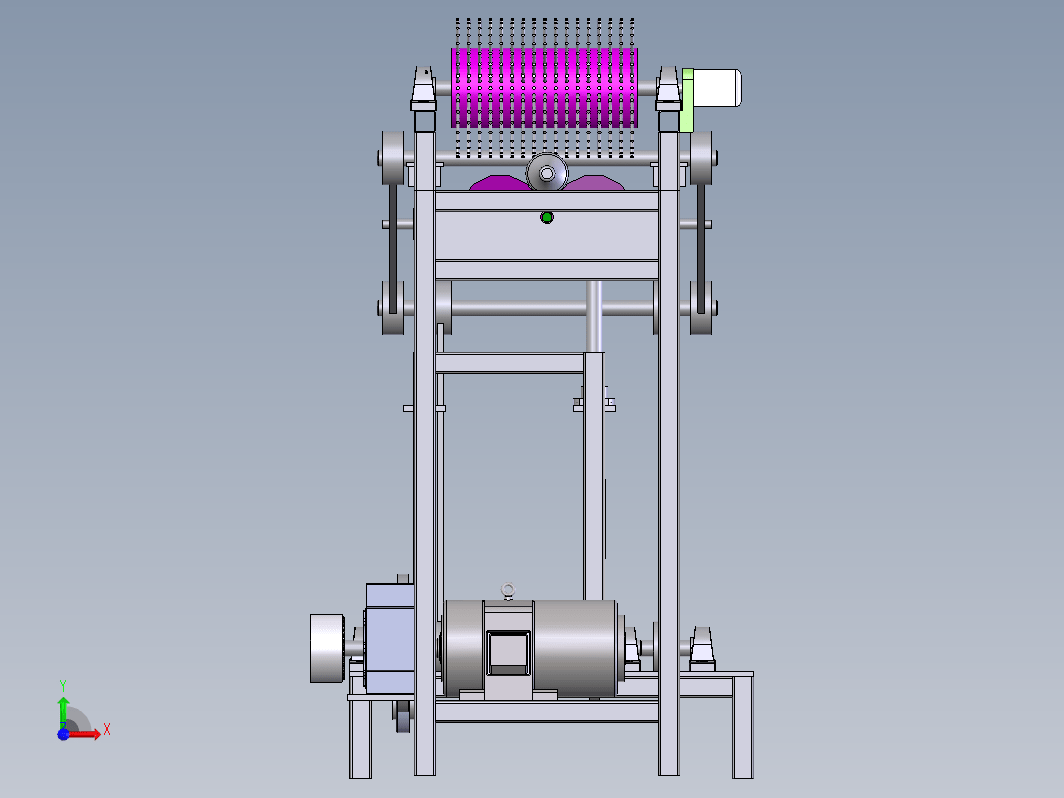 啤酒瓶洗瓶机设计酒瓶清洗机清洗装置三维SW2012带参+CAD+说明