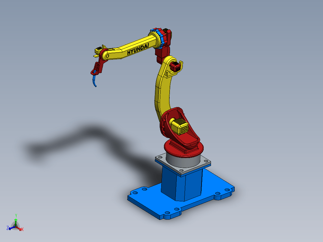 现代Robat机械臂简易外观模型