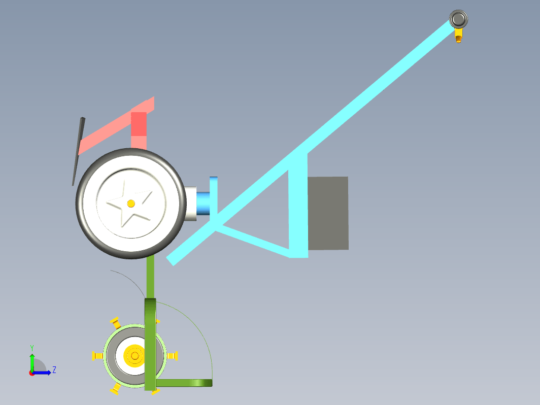 除草机模型三维UG10.0带参