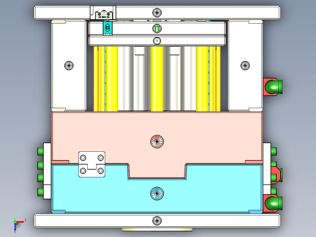 详细汽车立柱模具设计-含进胶，顶出，水路系统