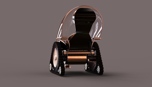 steampunk蒸汽朋克造型轮椅缩略图