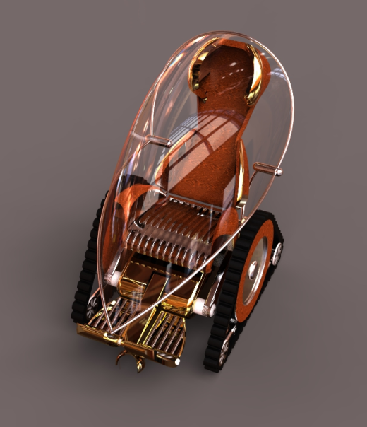 steampunk蒸汽朋克造型轮椅缩略图