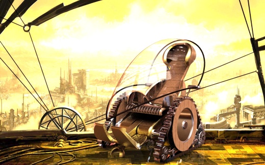 steampunk蒸汽朋克造型轮椅缩略图