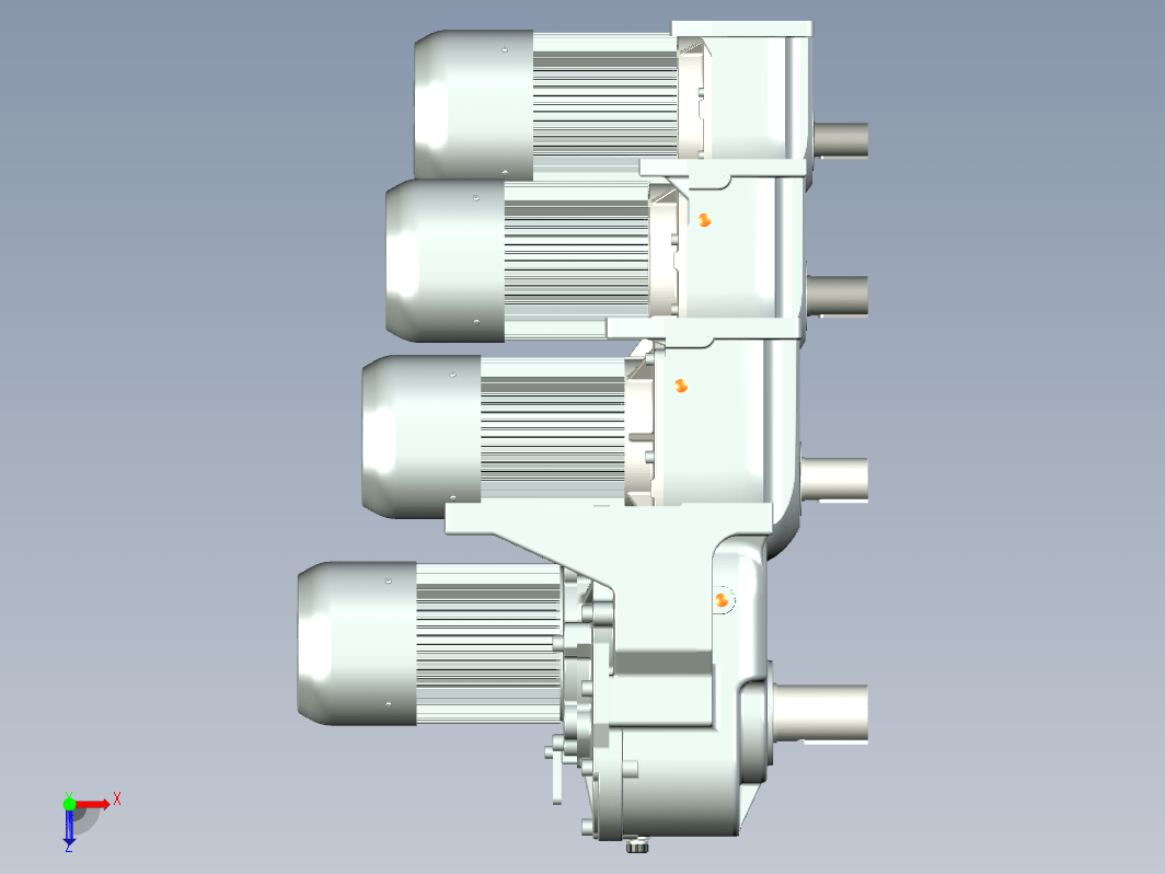 4款三菱电机减速机配刹车系列GM dbb -3.7 kw