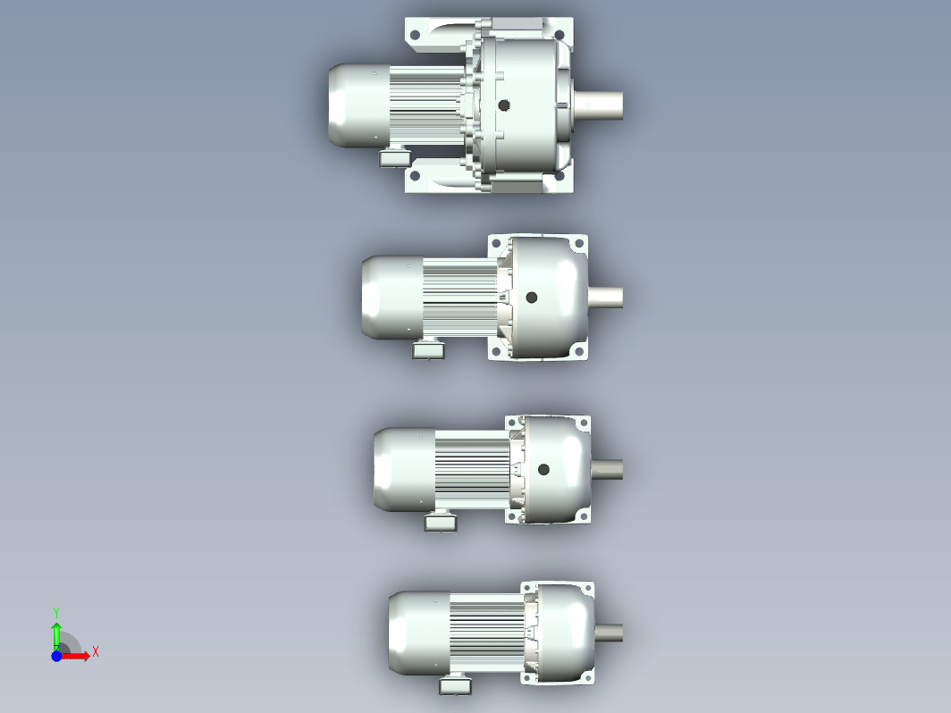 4款三菱电机减速机配刹车系列GM dbb -3.7 kw