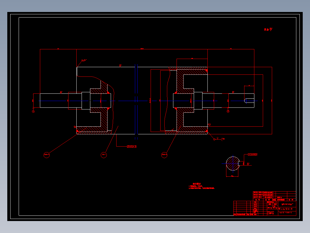 CAD机械零件图-机械制图77