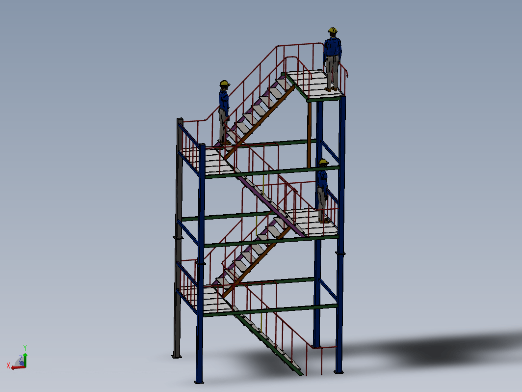 H9 stairs钢结构楼梯