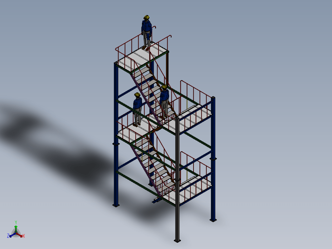 H9 stairs钢结构楼梯