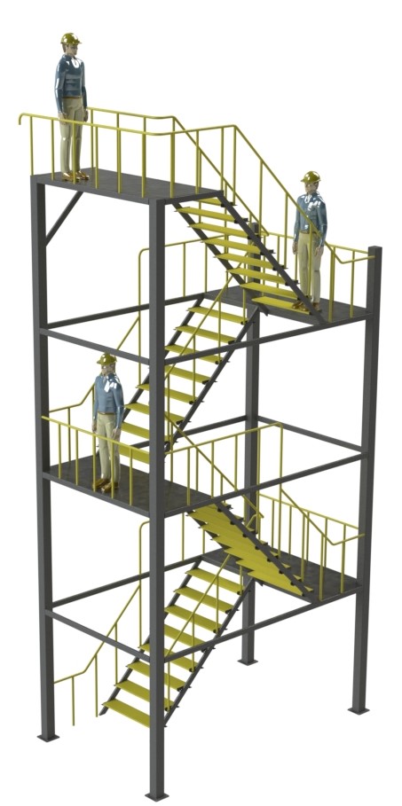 H9 stairs钢结构楼梯