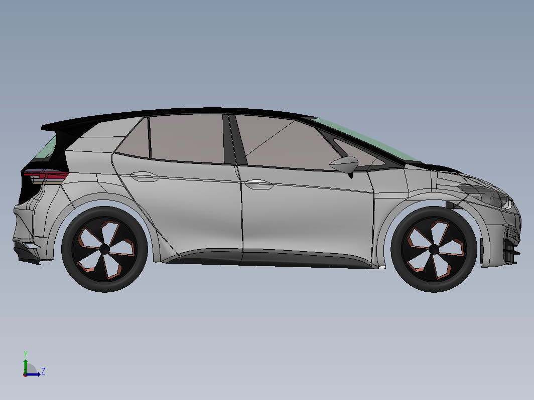 volkswagen ID3新型电动汽车外壳