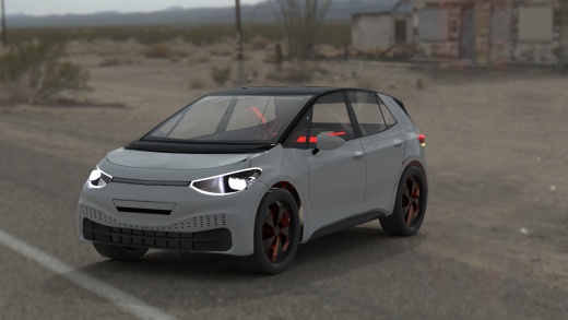 volkswagen ID3新型电动汽车外壳缩略图