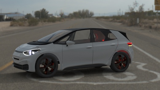 volkswagen ID3新型电动汽车外壳缩略图