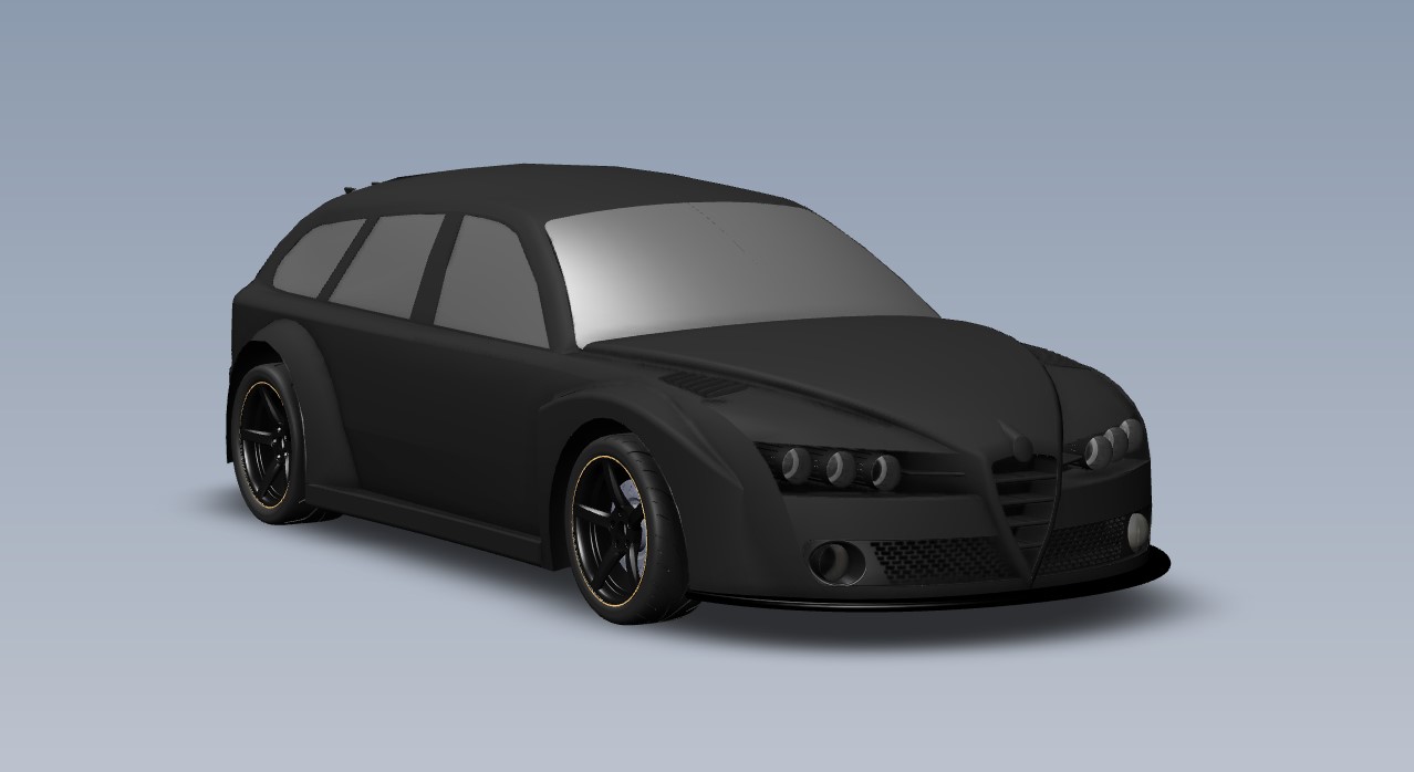 Alfa Romeo 159轿车简易外壳