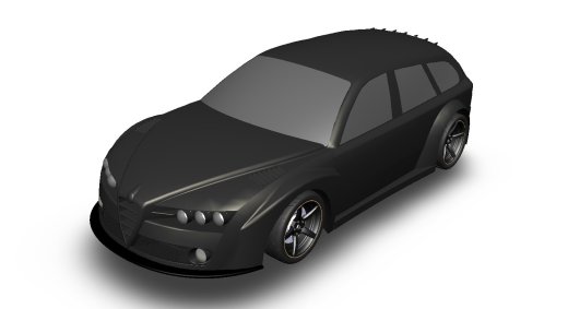 Alfa Romeo 159轿车简易外壳